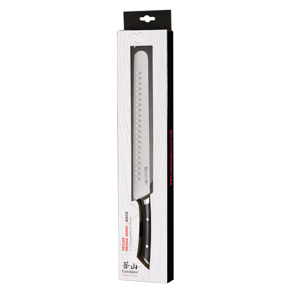 
                  
                    Cargar imagen en el visor de la galería, HELENA Series 11-Inch Slicing/Carving Knife, Forged German Steel, Black, 502360
                  
                