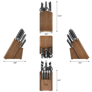 
                  
                    Load image into Gallery viewer, HELENA Series 12-Piece Knife Block Set, Forged German Steel, Acacia Block
                  
                