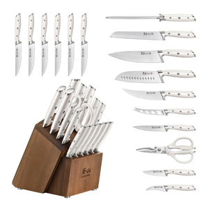 
                  
                    Cargar imagen en el visor de la galería, ALPS Series 17-Piece Knife Block Set, Forged German Steel, Acacia Block
                  
                