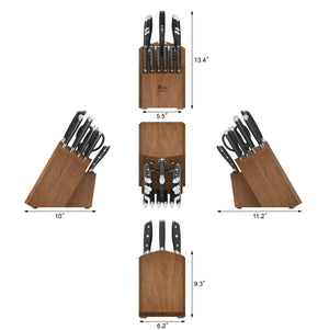 
                  
                    Cargar imagen en el visor de la galería, ALPS Series 17-Piece Knife Block Set, Forged German Steel, Acacia Block
                  
                