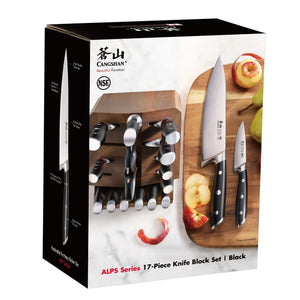 
                  
                    Cargar imagen en el visor de la galería, ALPS Series 17-Piece Knife Block Set, Forged German Steel, Acacia Block
                  
                