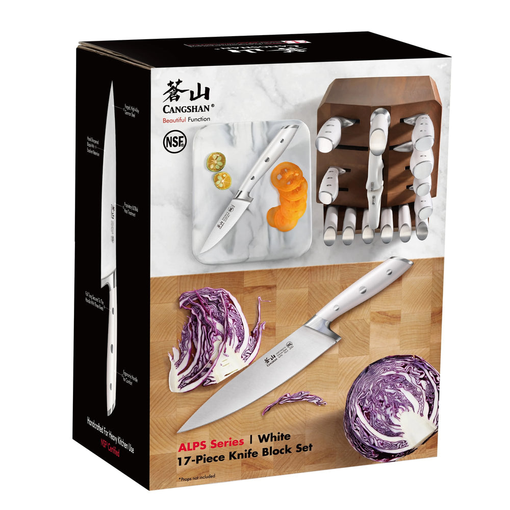 
                  
                    Cargar imagen en el visor de la galería, ALPS Series 17-Piece Knife Block Set, Forged German Steel, Acacia Block
                  
                