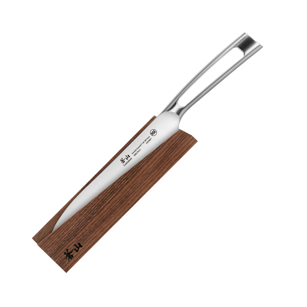 
                  
                    Cargar imagen en el visor de la galería, TN1 Series 8-Inch Chef Knife with Wood Sheath, Forged Swedish 14C28N Steel, 1021653
                  
                