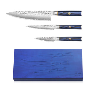 
                  
                    Cargar imagen en el visor de la galería, KITA Series 3-Piece Starter Knife Set, High Carbon X-7 Damascus Steel, 501530
                  
                