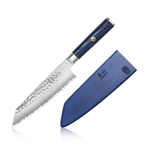
                  
                    Cargar imagen en el visor de la galería, KITA Series 7-Inch Kiritsuke Knife with Sheath, High Carbon X-7 Damascus Steel, 501417
                  
                