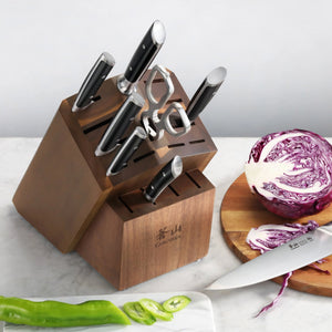 
                  
                    Cargar imagen en el visor de la galería, Empty Knife Block, 16-Slot Organizer, Angled Top, Acacia, 505576
                  
                