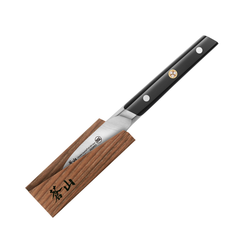 
                  
                    Load image into Gallery viewer, TC Series 2.75-Inch Peeling Knife with Ash Wood Sheath, Forged Swedish 14C28N Steel, 1020960
                  
                