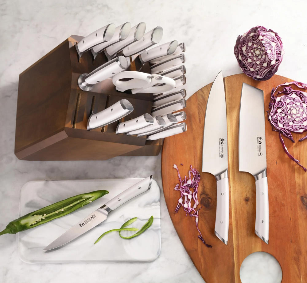 
                  
                    Cargar imagen en el visor de la galería, HELENA Series 23-Piece Knife Block Set, Forged German Steel, Acacia Block
                  
                