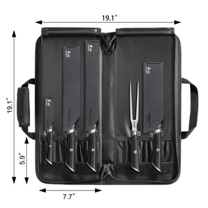 
                  
                    Load image into Gallery viewer, ELBERT Series 6-Piece BBQ Knife Kit with Black Knife Bag, Forged German Steel
                  
                