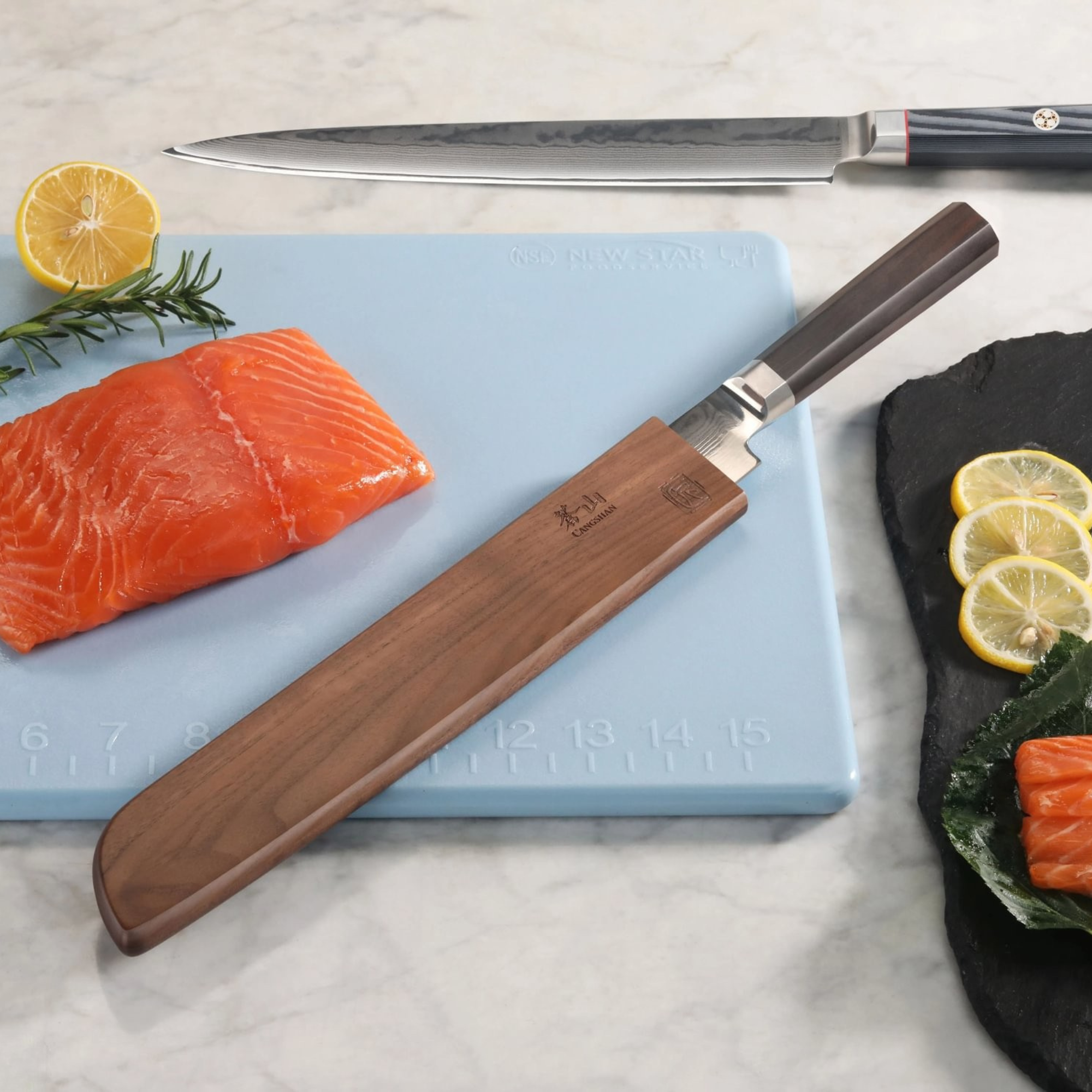 Walnut Magnetic Knife Sheaths, Saya Style Blade Protection