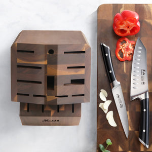 
                  
                    Cargar imagen en el visor de la galería, Empty Knife Block, 16-Slot Organizer, Angled Top, Acacia, 505576
                  
                