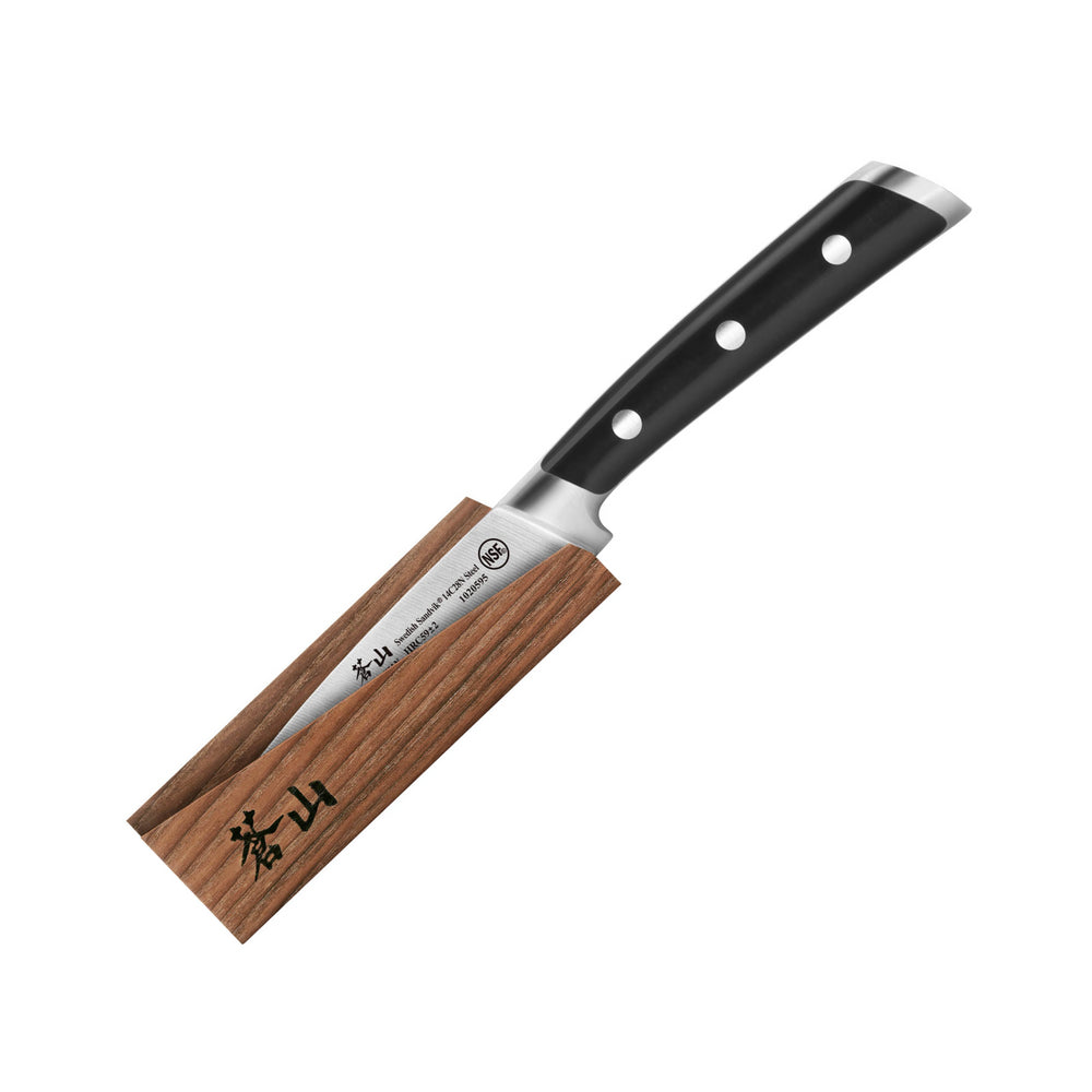 
                  
                    Cargar imagen en el visor de la galería, TS Series 3.5-Inch Paring Knife with Ash Wood Sheath, Forged Swedish 14C28N Steel, 1020601
                  
                