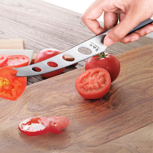 
                  
                    Cargar imagen en el visor de la galería, TC Series 5-Inch Tomato/Cheese Knife with Ash Wood Sheath, Forged Swedish 14C28N Steel, 1021141
                  
                