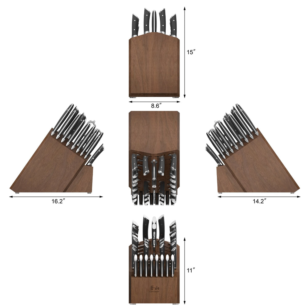 
                  
                    Cargar imagen en el visor de la galería, OLYMPUS Series 36-Piece Block Set, Forged German Steel, Black, 505545
                  
                