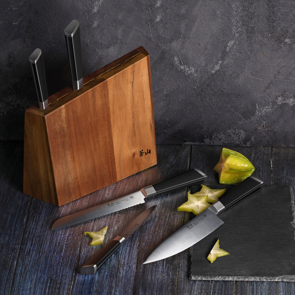 
                  
                    Load image into Gallery viewer, Y2 Series 6-Piece Knife Block Set, Forged German Steel, 59212
                  
                