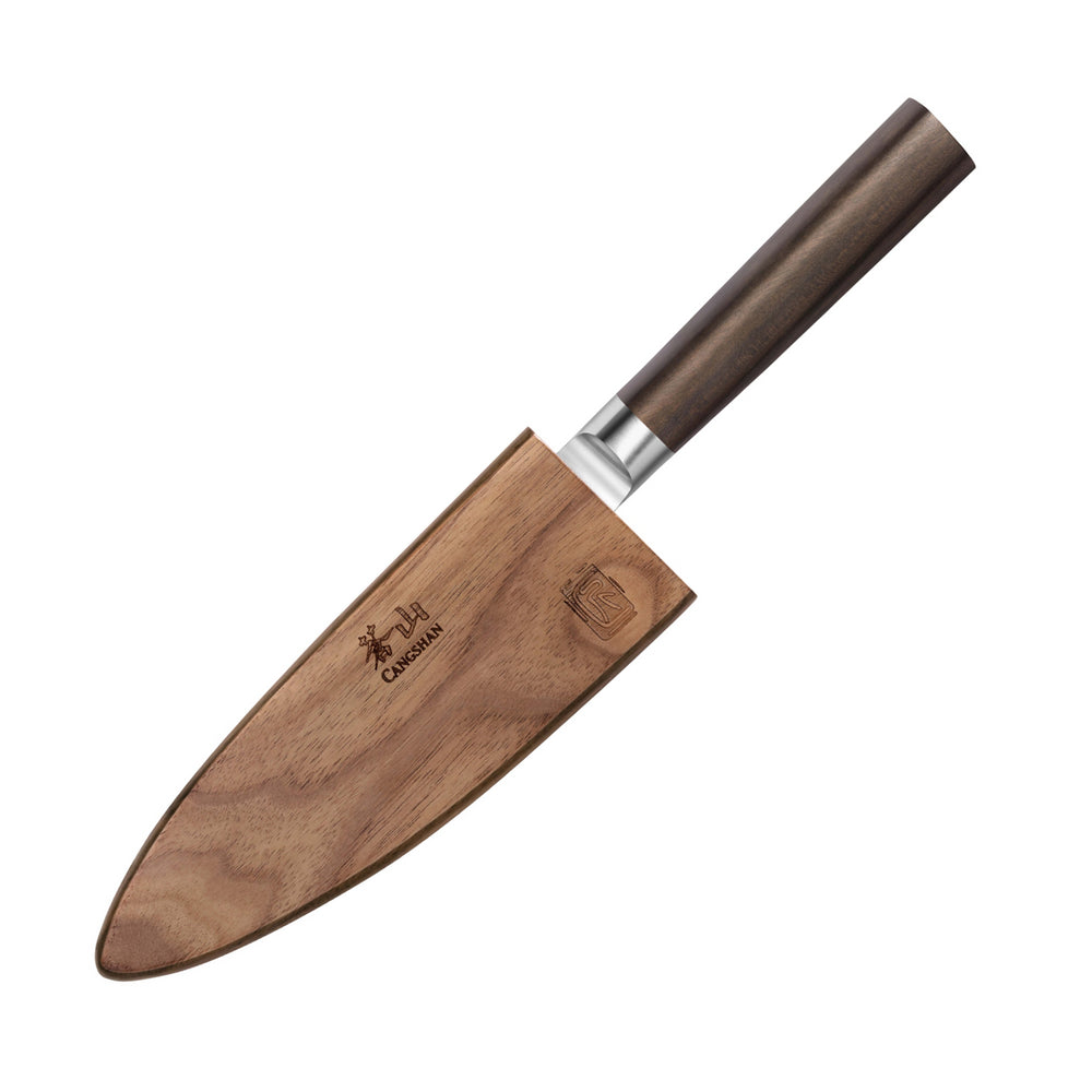 
                  
                    Cargar imagen en el visor de la galería, HAKU Series 6-Inch Chef&amp;#39;s Knife with Sheath, Forged X-7 Damascus Steel, 501035
                  
                