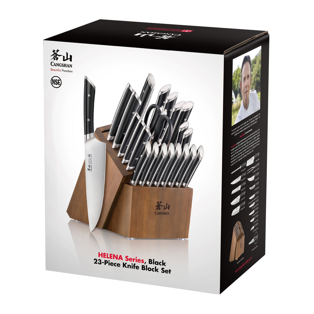 
                  
                    Cargar imagen en el visor de la galería, HELENA Series 23-Piece Knife Block Set, Forged German Steel, Acacia Block
                  
                