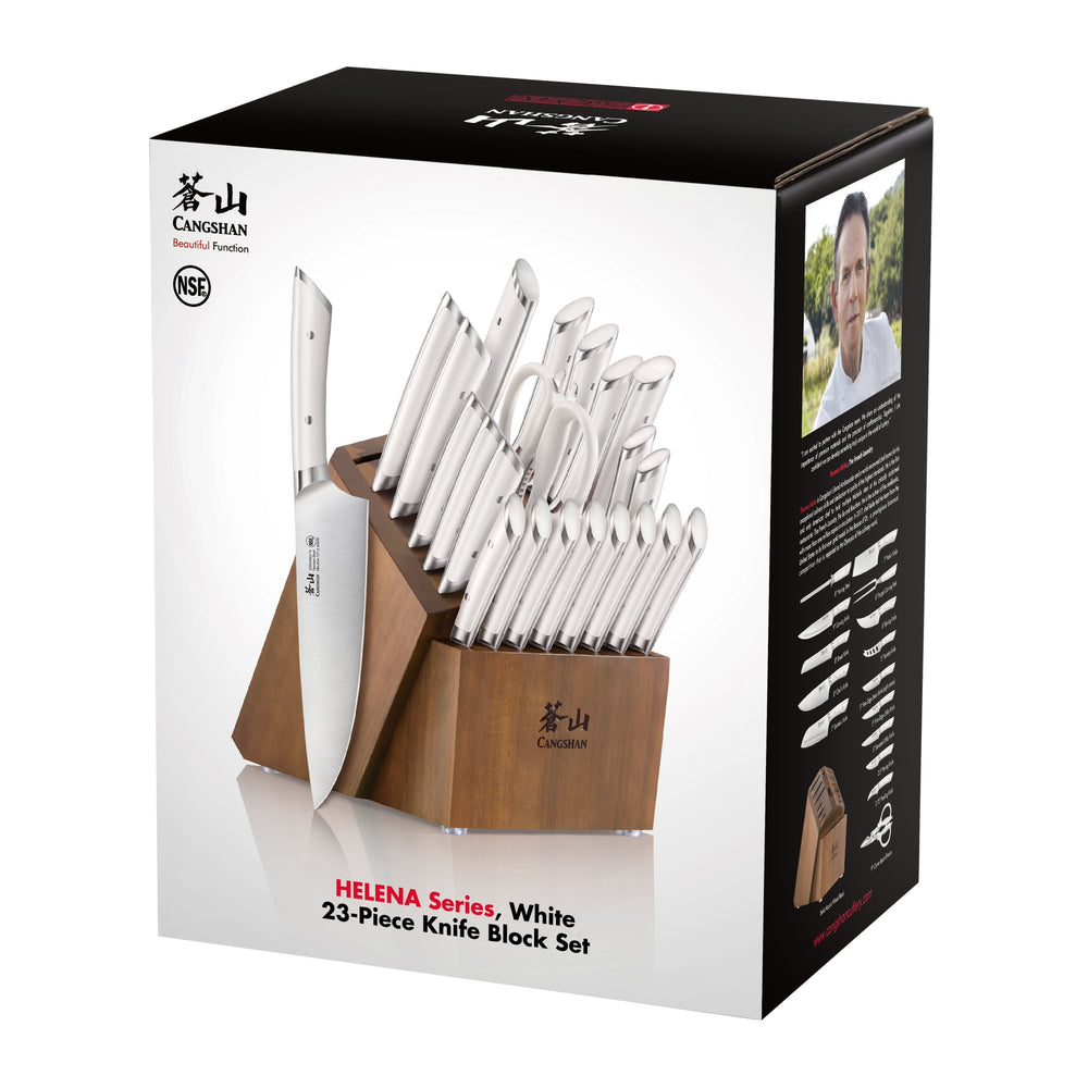 
                  
                    Cargar imagen en el visor de la galería, HELENA Series 23-Piece Knife Block Set, Forged German Steel, Acacia Block
                  
                