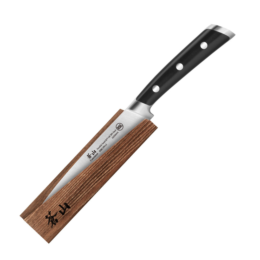 
                  
                    Cargar imagen en el visor de la galería, TS Series 5-Inch Utility Knife and Wood Sheath, Forged Swedish 14C28N Steel, 1020700
                  
                