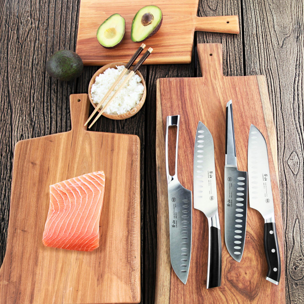 
                  
                    Load image into Gallery viewer, D Series 3-Piece Starter Knife Set, Forged German Steel, 61772
                  
                