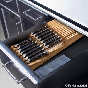 
                  
                    Load image into Gallery viewer, Bamboo In-Drawer 15-Slot Knife Organizer, 503831
                  
                