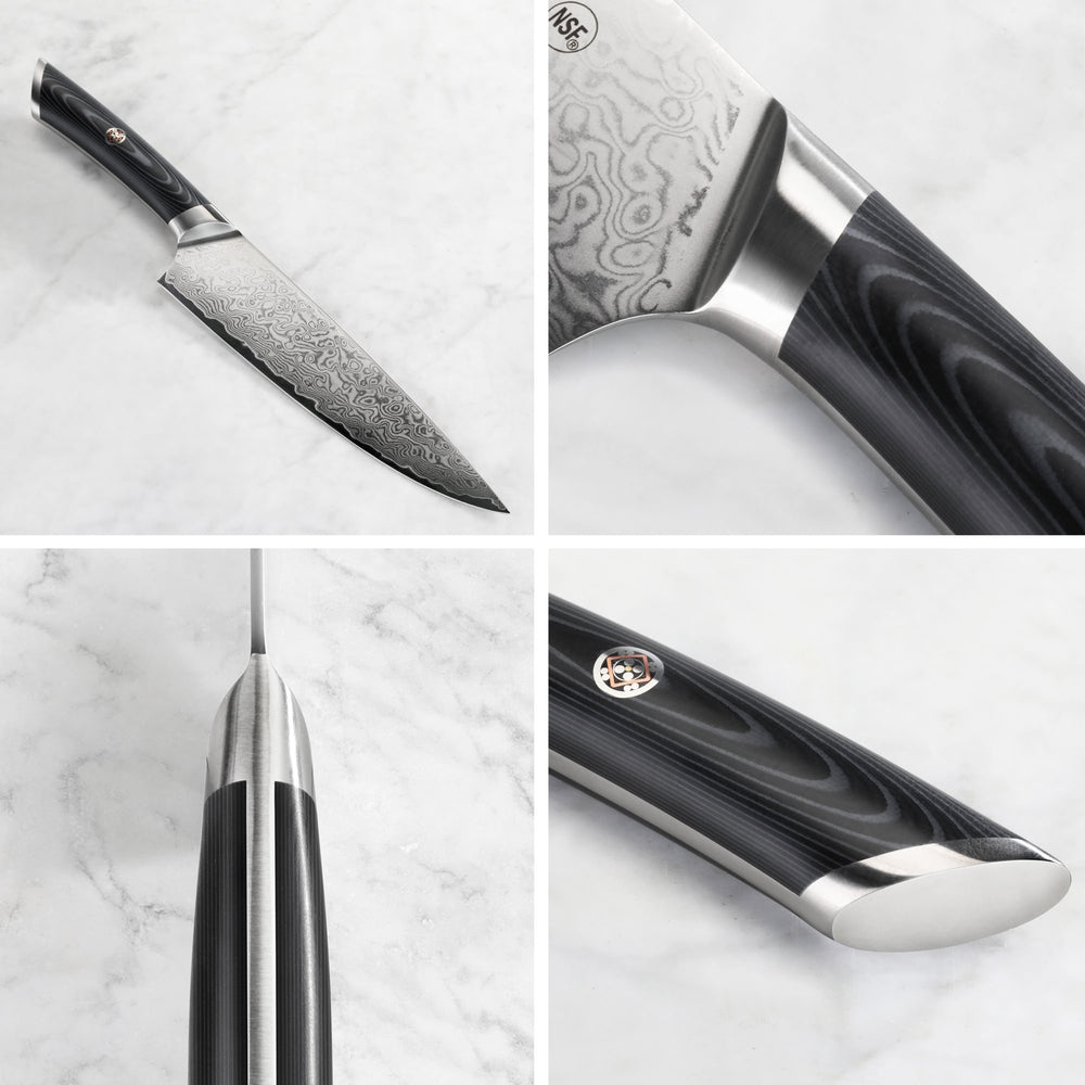 
                  
                    Cargar imagen en el visor de la galería, KURO Series 6-Piece Knife Block Set, High Carbon X-7 Damascus Steel, 504333
                  
                