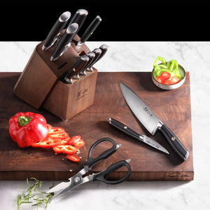 
                  
                    Cargar imagen en el visor de la galería, L &amp;amp; L1 Series 12-Piece Knife Block Set with 4 Steak Knives, Forged German Steel
                  
                