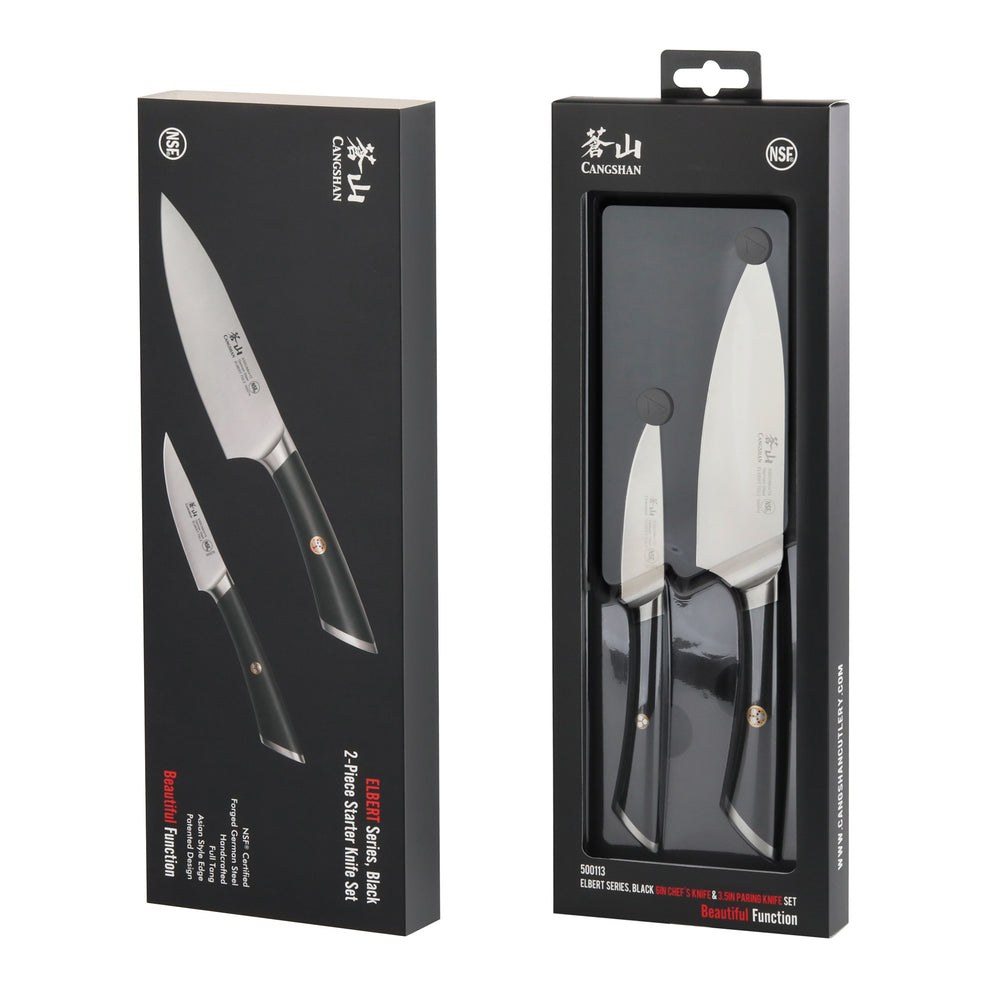 
                  
                    Load image into Gallery viewer, Cangshan ELBERT Series German Steel Forged Starter Knife Sets
                  
                