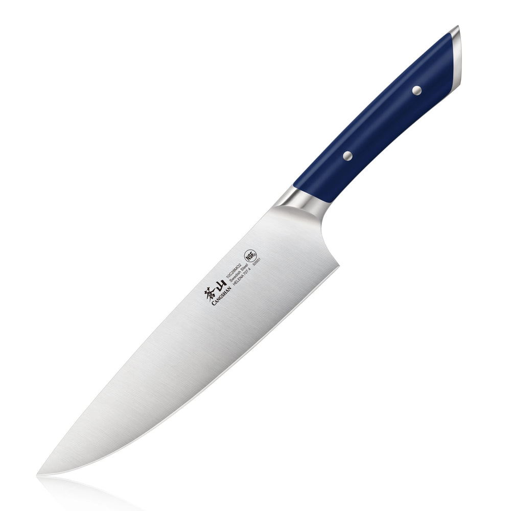 
                  
                    Cargar imagen en el visor de la galería, HELENA Series Limited Edition 8-inch Chef&amp;#39;s Knife, Swedish 10C28Mo2 Steel, Navy Blue
                  
                