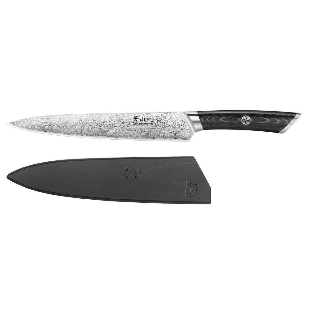 
                  
                    Load image into Gallery viewer, KURO Series 8-inch Carving and Sashimi Knife, High Carbon X-7 Damascus Steel, 504227
                  
                