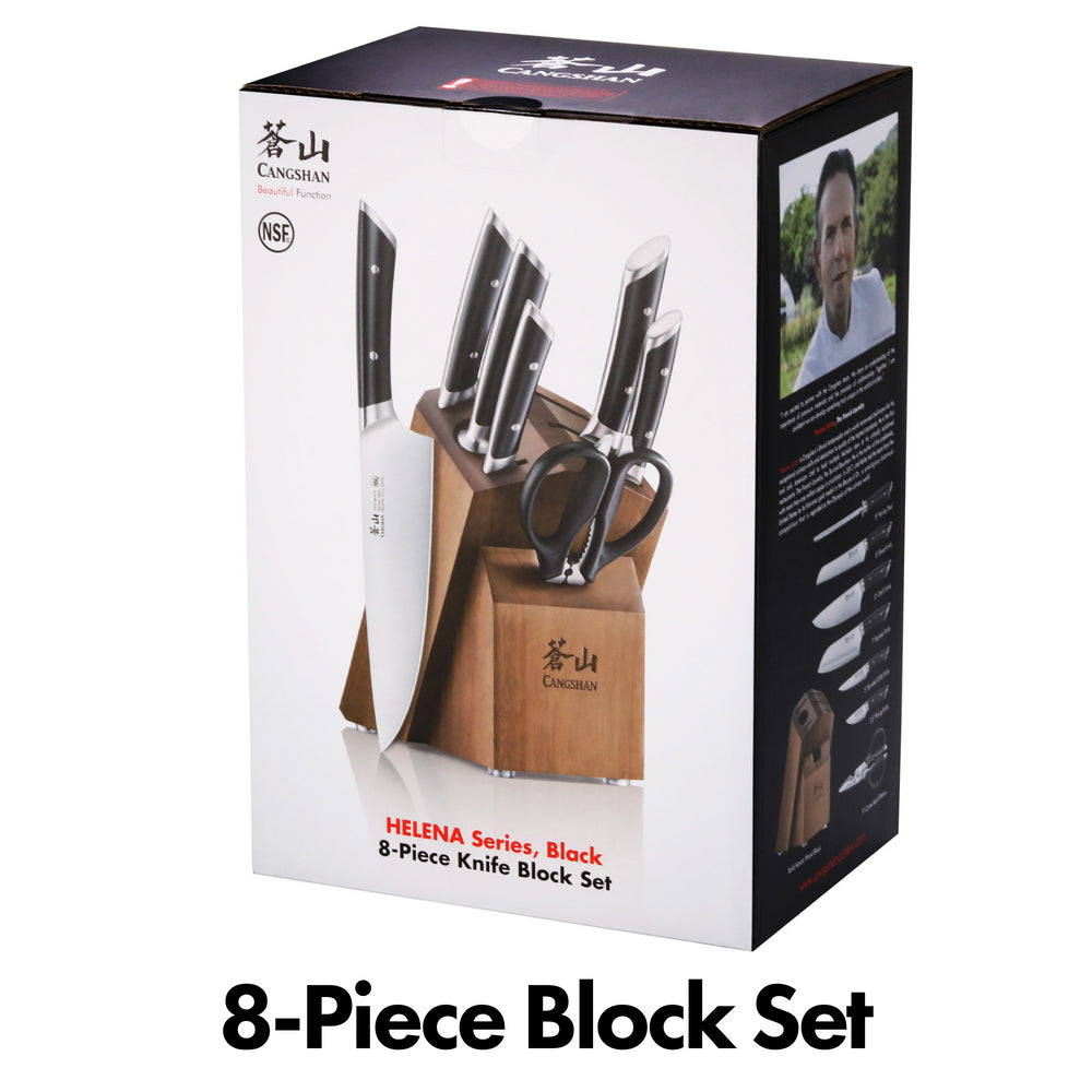 
                  
                    Cargar imagen en el visor de la galería, HELENA Series Knife Block Set, Forged German Steel, Acacia Block
                  
                