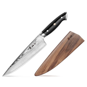 
                  
                    Cargar imagen en el visor de la galería, Z Series 8-Inch Forged Chef Knife with Walnut Sheath, Forged German Steel, 62731
                  
                