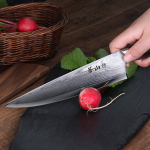 
                  
                    Cargar imagen en el visor de la galería, Z Series 8-Inch Forged Chef Knife with Walnut Sheath, Forged German Steel, 62731
                  
                