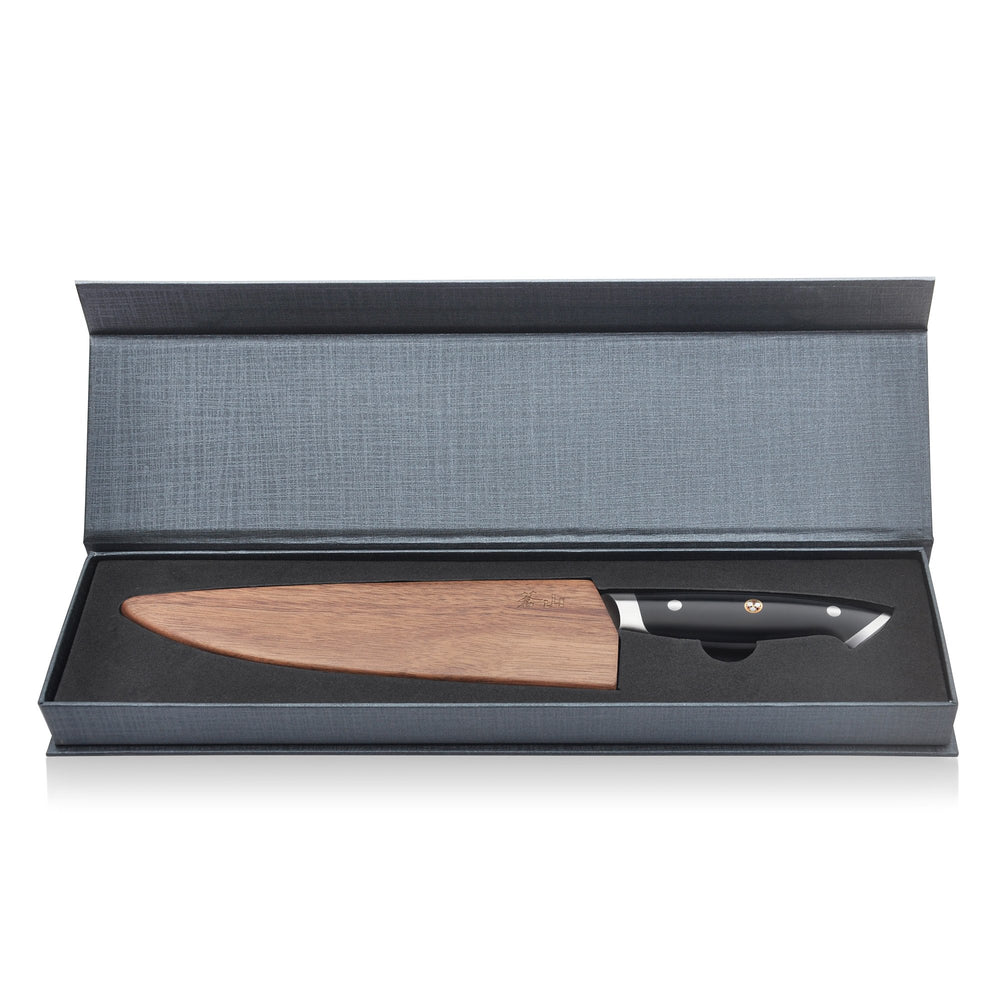 
                  
                    Cargar imagen en el visor de la galería, Z Series 8-Inch Forged Chef Knife with Walnut Sheath, Forged German Steel, 62731
                  
                