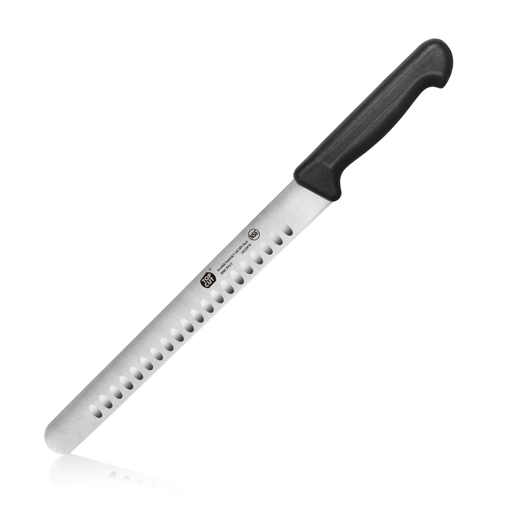 
                  
                    Cargar imagen en el visor de la galería, Top Cut P2 Series 11-Inch Granton-Edge Slicer Knife, 11-Inch, Forged Swedish 14C28N Steel, 1022070
                  
                