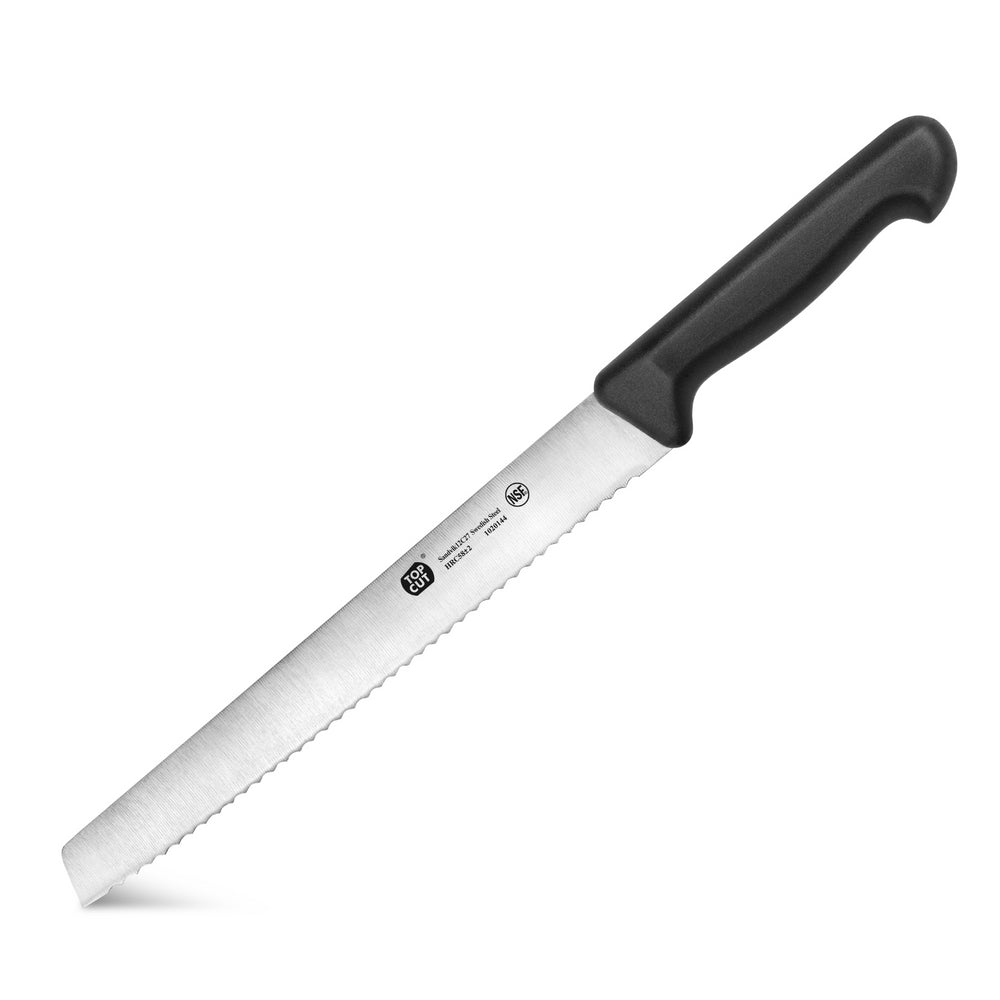 
                  
                    Load image into Gallery viewer, Top Cut P2 Series 10.25-Inch Bread Knife, Swedish 14C28N Steel
                  
                