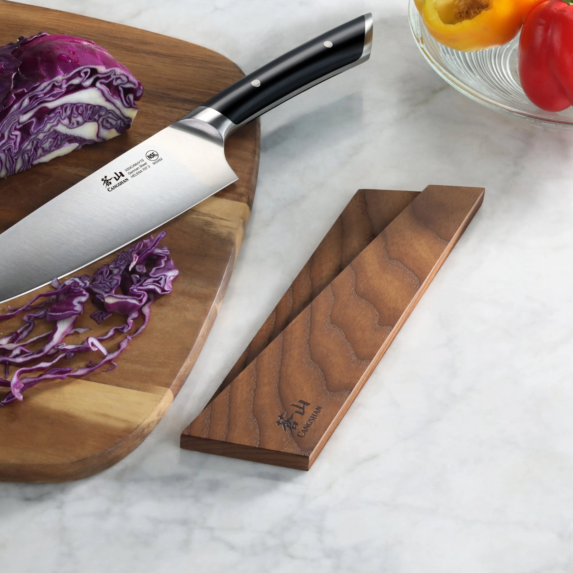 Ash Wood Magnetic Knife Sheath for 8