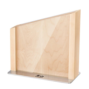 
                  
                    Load image into Gallery viewer, HUA Magnetic Knife Block with Clear Blade Guard, Maple, 10300832
                  
                