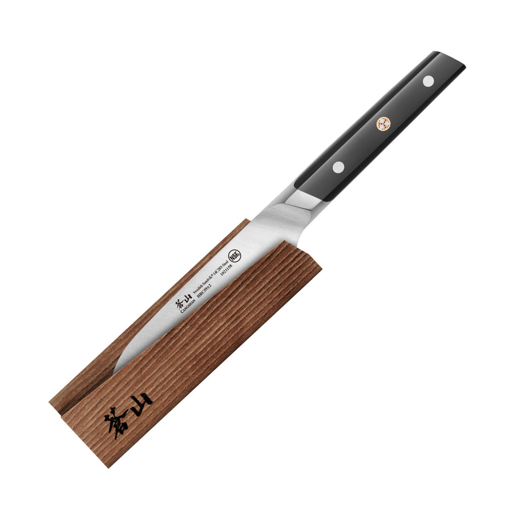 
                  
                    Cargar imagen en el visor de la galería, TC Series 5-Inch Santoku Knife with Ash Wood Sheath, Forged Swedish 14C28N Steel, 1021165
                  
                