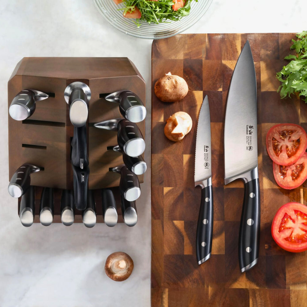 
                  
                    Cargar imagen en el visor de la galería, ALPS Series 17-Piece Knife Block Set, Forged German Steel, Acacia Block
                  
                