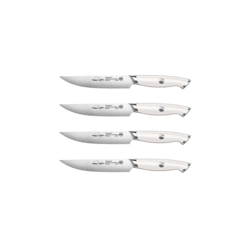 
                  
                    Cargar imagen en el visor de la galería, TKSC 4-Piece Fine Edge Steak Knife Set, Forged Swedish Powder Steel, Thomas Keller Signature Collection, 1025552
                  
                