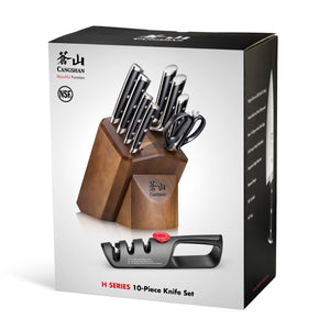 
                  
                    Load image into Gallery viewer, Cangshan H Series 1026160 German Steel Forged 10-Piece Knife Block Set
                  
                