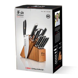 
                  
                    Load image into Gallery viewer, Cangshan L &amp;amp; L1 Series 12-piece German Steel Forged Knife Set with 6 Steak Knives
                  
                