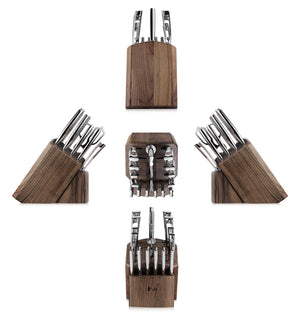 
                  
                    Load image into Gallery viewer, Cangshan N1 Series 17-Piece Knife Block Set, Forged German Steel, Walnut, 1022636
                  
                