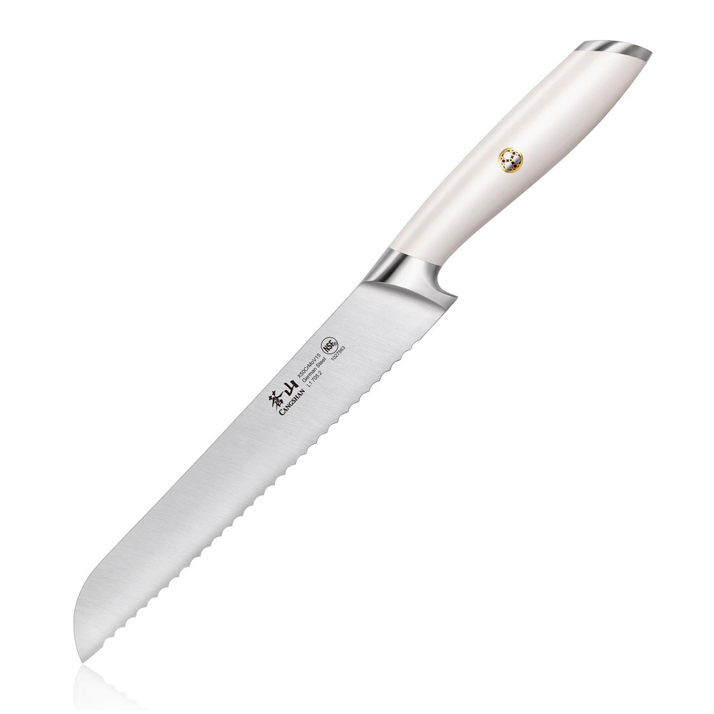 
                  
                    Load image into Gallery viewer, L &amp;amp; L1 Series 8-Inch Bread Knife, Forged German Steel
                  
                