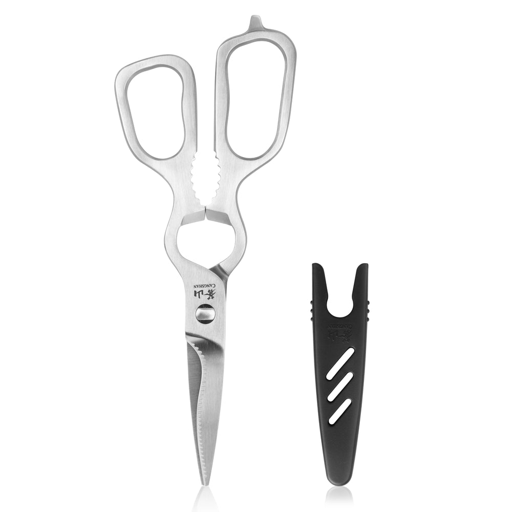 
                  
                    Load image into Gallery viewer, D Shape Forged Stainless Steel Shears, Satin Finish, 9-Inch Overall Length, 1021233
                  
                