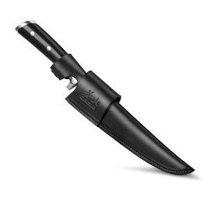 
                  
                    Load image into Gallery viewer, TS Series 7-Inch Fillet Knife with Leather Sheath, Forged Swedish 14C28N Steel, 1020458
                  
                