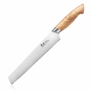 
                  
                    Load image into Gallery viewer, OLIV Series 8-Inch Bread Knife, Forged Swedish 14C28N Steel, 501585
                  
                
