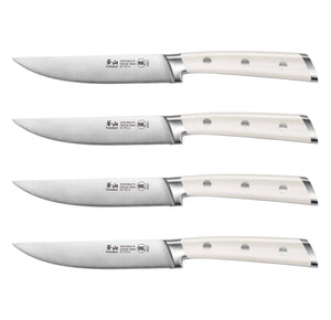
                  
                    Load image into Gallery viewer, S1 Series 4-Piece Steak Knife Set, 5-Inch Straight-Edge Blade, Forged German Steel, 1020366
                  
                