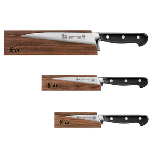 
                  
                    Cargar imagen en el visor de la galería, TV2 Series 3-Piece Starter Knife Set with Wood Sheaths, Forged Swedish 14C28N Steel, 1023015
                  
                